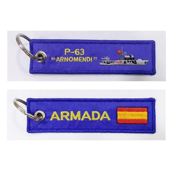 2 Sided Embroidered Keychain
