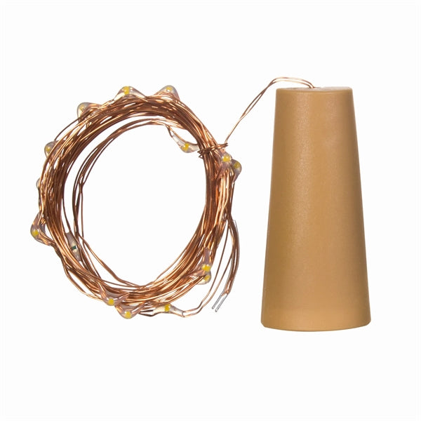 LED Cork String Light Set