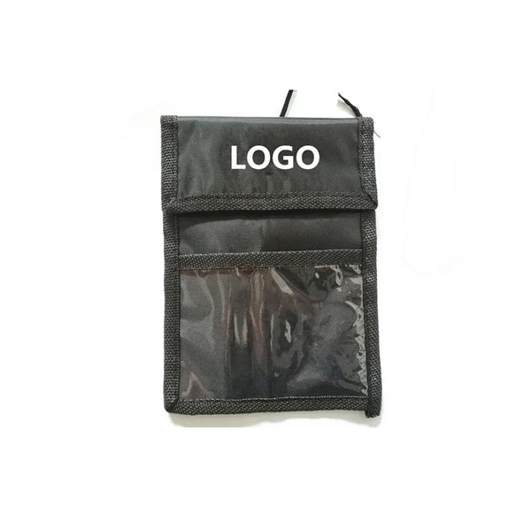 Neck Wallet with Lanyard for name card and pen