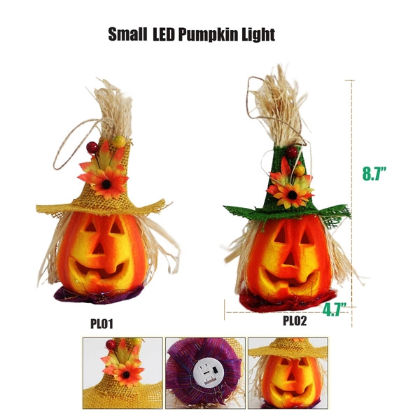 Halloween Skull Hanging Banner Decorations LED Pumpkin