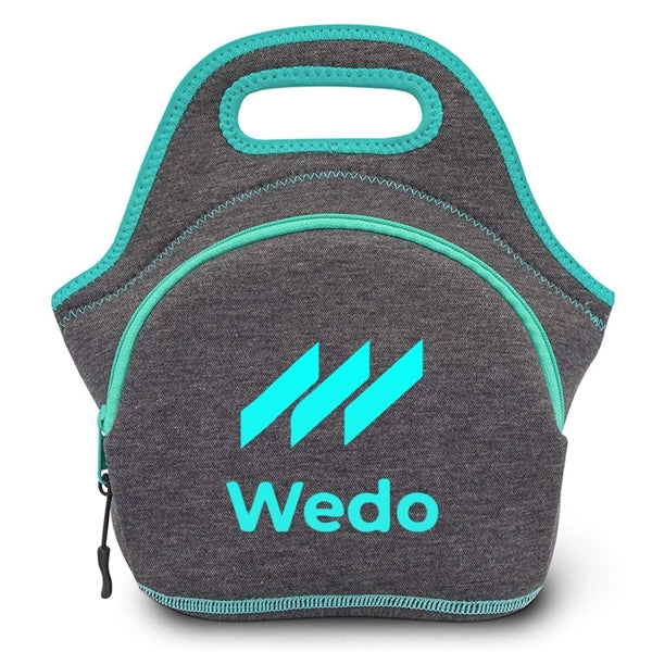 Double Zipper Neoprene Lunch Tote