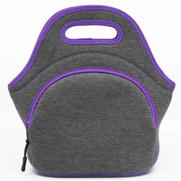 Double Zipper Neoprene Lunch Tote