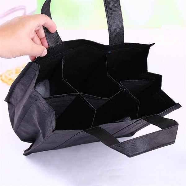 Non Woven Six Bottle Wine Tote Bag