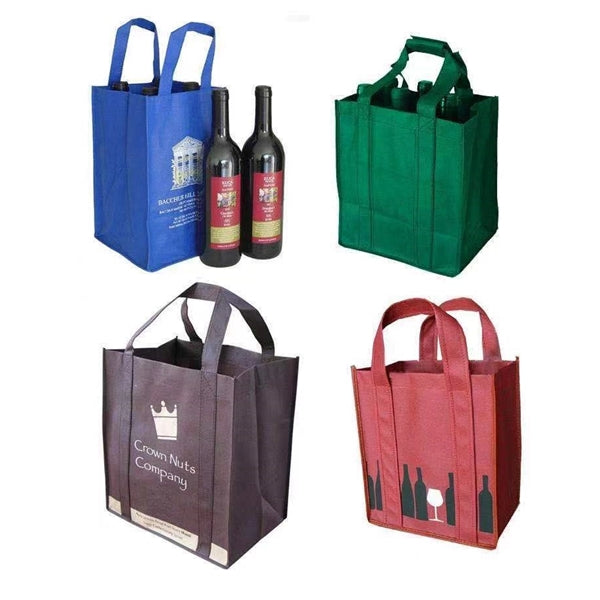 Non Woven Six Bottle Wine Tote Bag