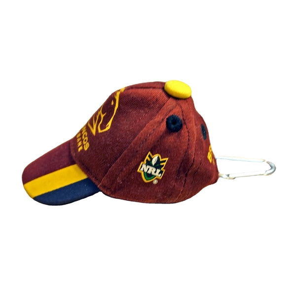 Logo 3D Embroidery Design Baseball Cap Shape Keyring