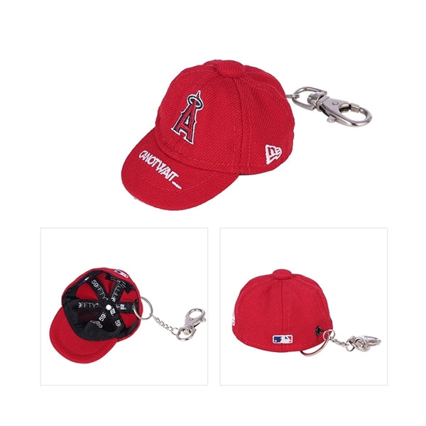 Logo 3D Embroidery Design Baseball Cap Shape Keyring