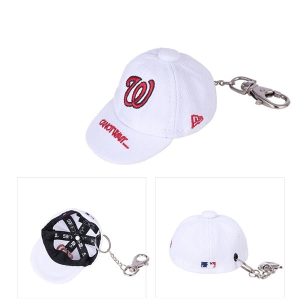 Logo 3D Embroidery Design Baseball Cap Shape Keyring