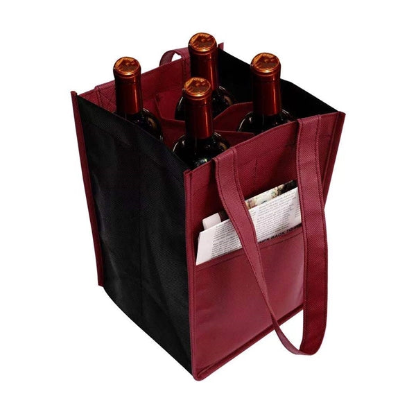 Non Woven Four Bottle Wine Bag