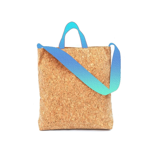 Large Cork Shoulder Strap Tote Bag