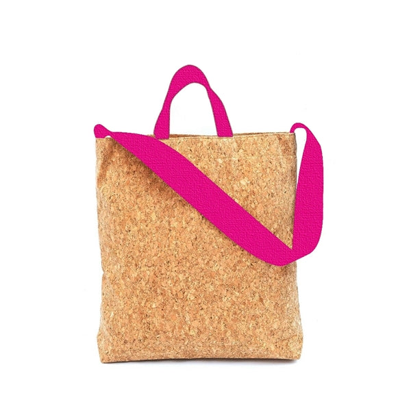 Large Cork Shoulder Strap Tote Bag