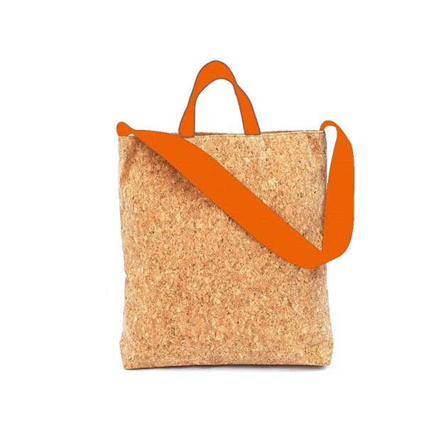 Large Cork Shoulder Strap Tote Bag