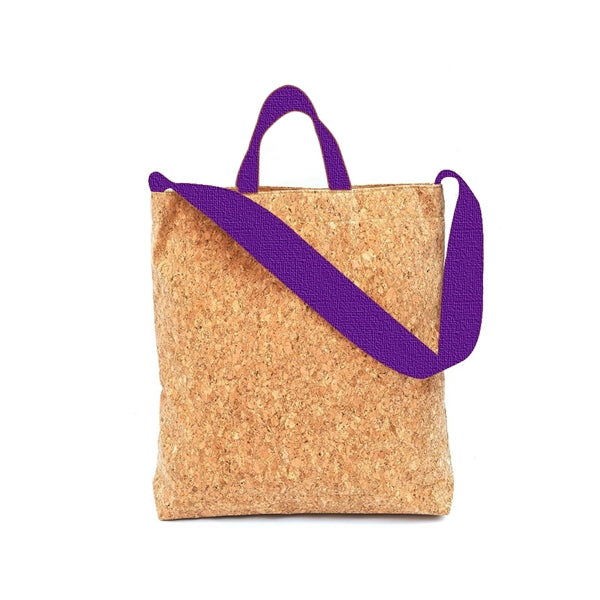 Large Cork Shoulder Strap Tote Bag