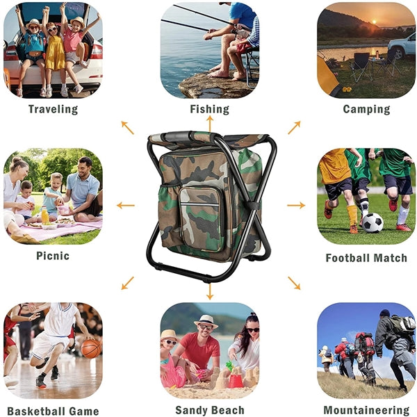 3 in 1 Cooler Backpack Fishing Chair