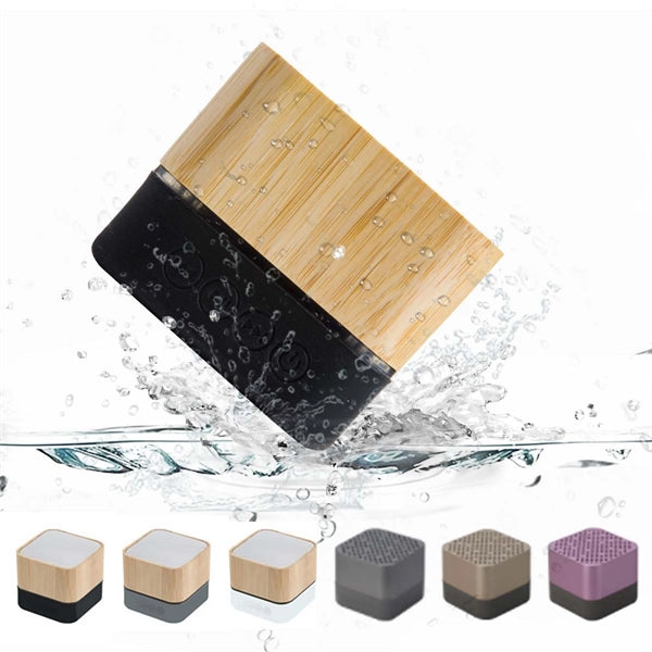 Waterproof Bamboo Bluetooth Speaker