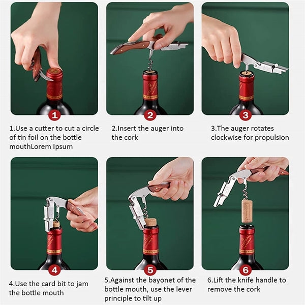 Multifunctional Stainless Steel Wine Corkscrew