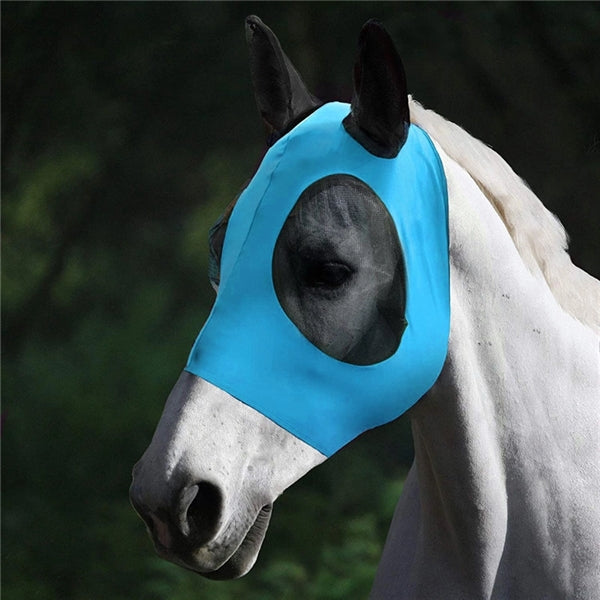 Elasticity Horse Fly Mask with Ears UV Protection