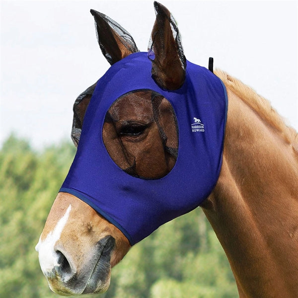 Elasticity Horse Fly Mask with Ears UV Protection