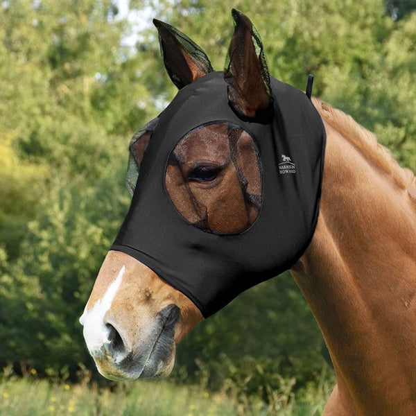 Elasticity Horse Fly Mask with Ears UV Protection