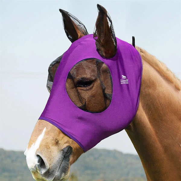 Elasticity Horse Fly Mask with Ears UV Protection
