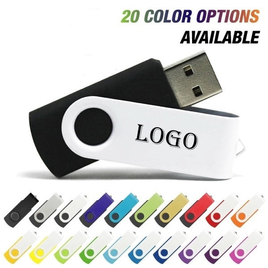 Quick Ship USB Flash Drives Rotating Swivel Pen Drive