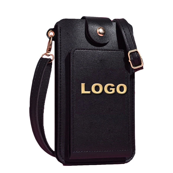 PU Leather Cell Phone Purse Travel Crossbody Bag