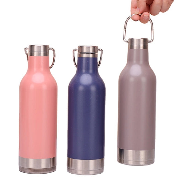 17 OZ. Double Wall Vacuum Insulation Flask with Handle