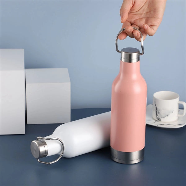 17 OZ. Double Wall Vacuum Insulation Flask with Handle