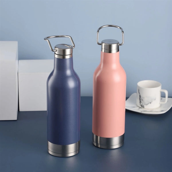 17 OZ. Double Wall Vacuum Insulation Flask with Handle