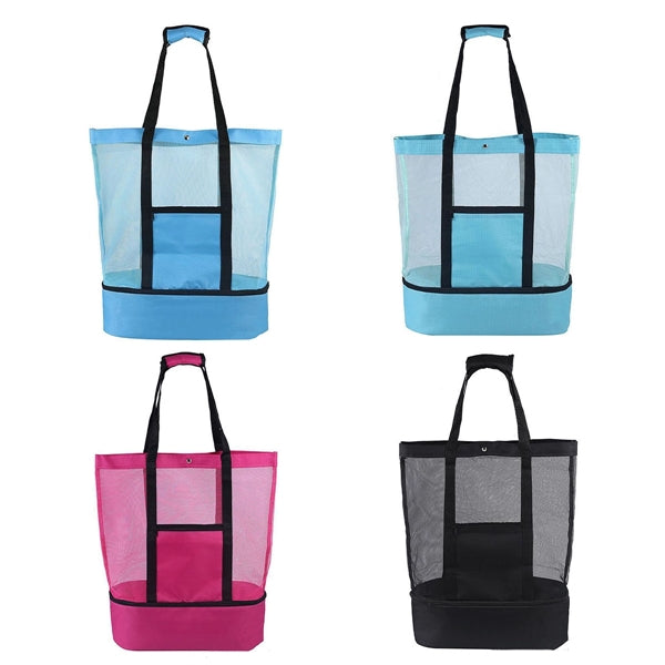 Mesh Tote Beach Bag Cooler