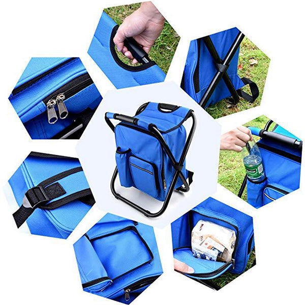 Folding Chair with Cooler Bag