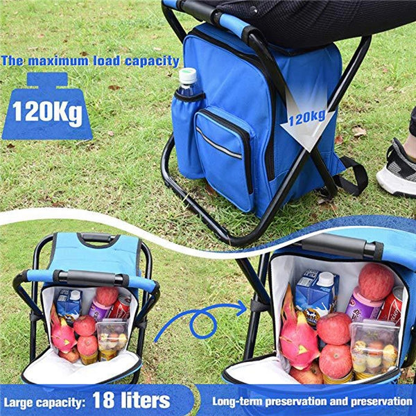 Folding Chair with Cooler Bag
