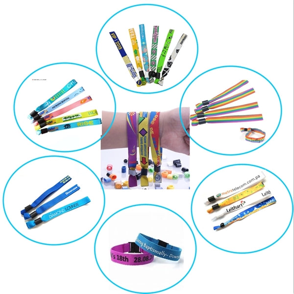 Festival fabric wristbands