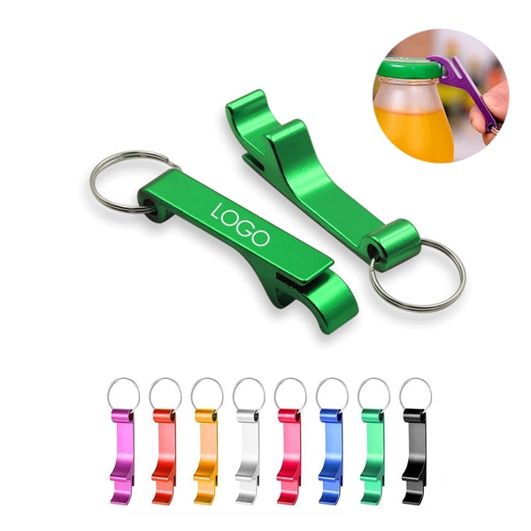 Aluminum Beer Bottle Opener Keychain