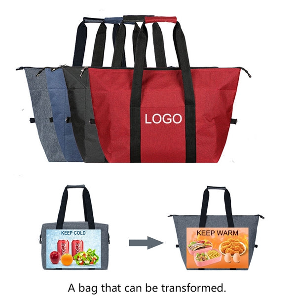 Large Foldable Cooler Tote Bag