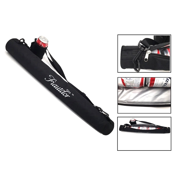 Insulated Beverage Soft Can Cooler Sleeve Sling Holder