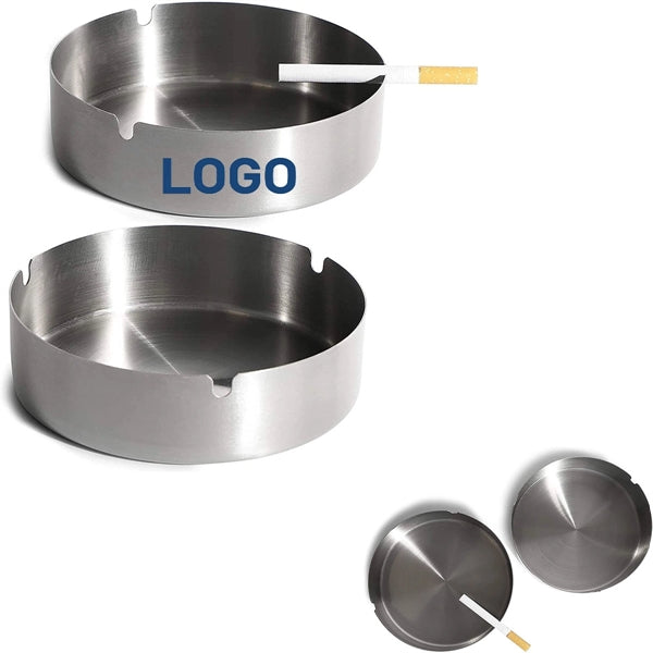 Round Stainless Steel Cigarette Ashtray