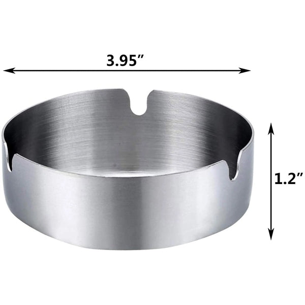 Round Stainless Steel Cigarette Ashtray