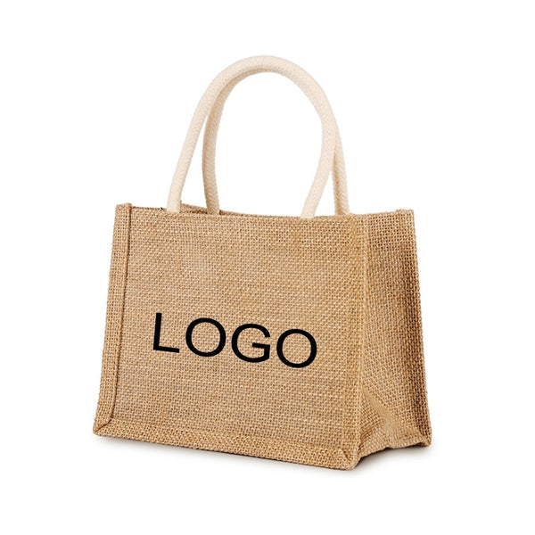 Flax&Burlap Tote Shoulder Bag, Jute Bags