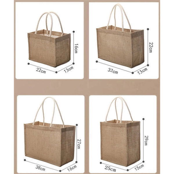 Flax&Burlap Tote Shoulder Bag, Jute Bags