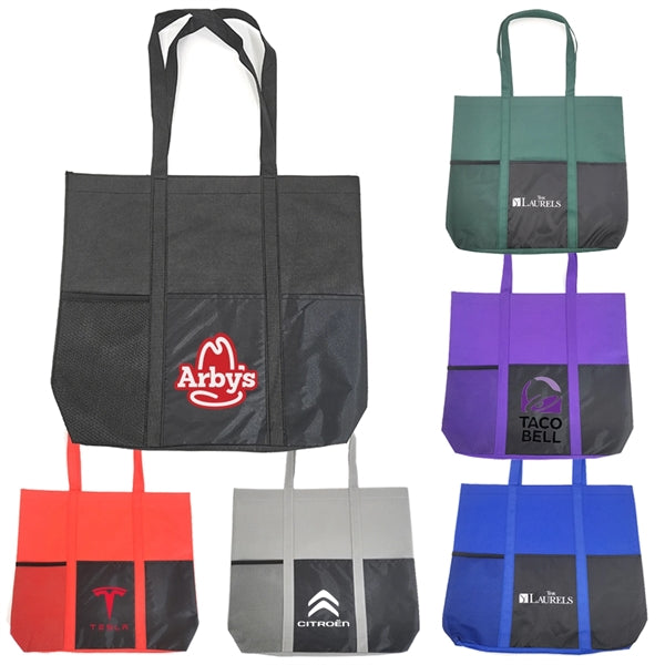 Trade Show Business Brief Center Lane Pocket Tote