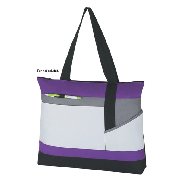 Advantage Zippered Polyester Tote