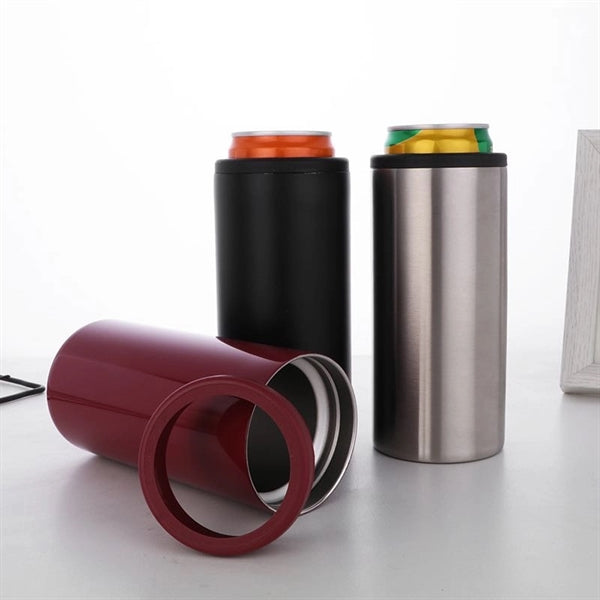 12 oz Stainless Steel Insulated Slim Can Cooler