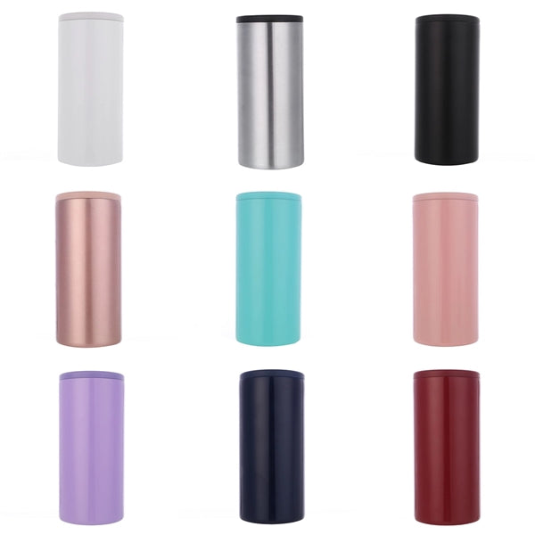 12 oz Stainless Steel Insulated Slim Can Cooler