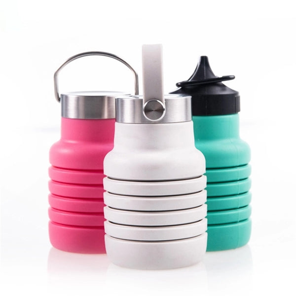 19 oz Collapsible Silicone Water Bottle