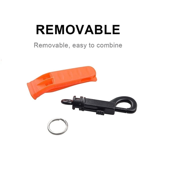Emergency Outdoor Survival Whistle with Clip Hook