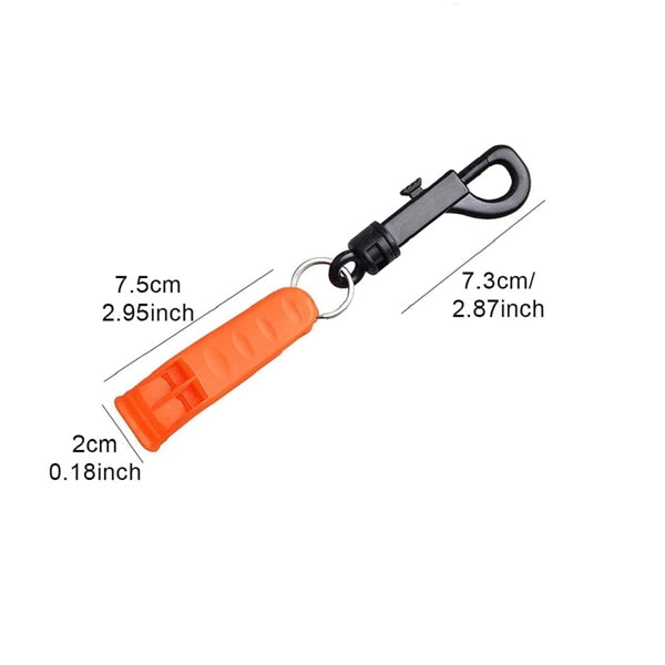 Emergency Outdoor Survival Whistle with Clip Hook
