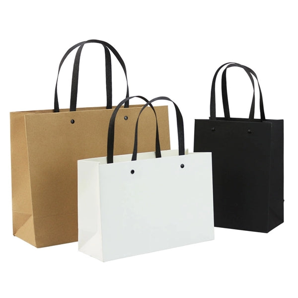 Large Black Gift Paper Bags Bulk