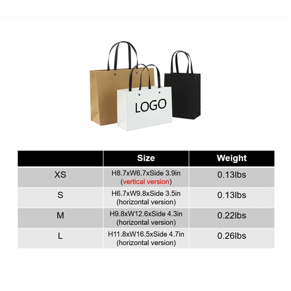 Large Black Gift Paper Bags Bulk