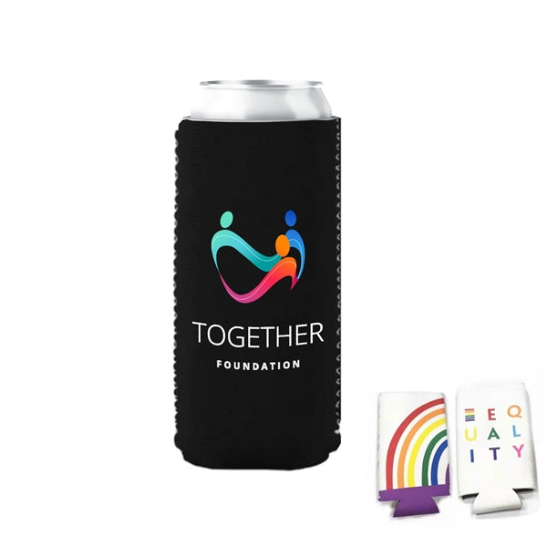 Full Color Slim Can Cooler