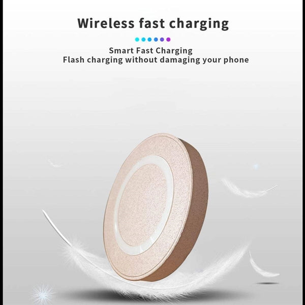 10W ECO-Friendly Wheat Straw Wireless Charger Biodegradable
